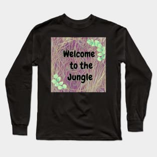 Welcome to the jungle nursery print Long Sleeve T-Shirt